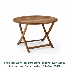 Redcliffe Folding Round Dining Table Acacia Wood (1.1m)